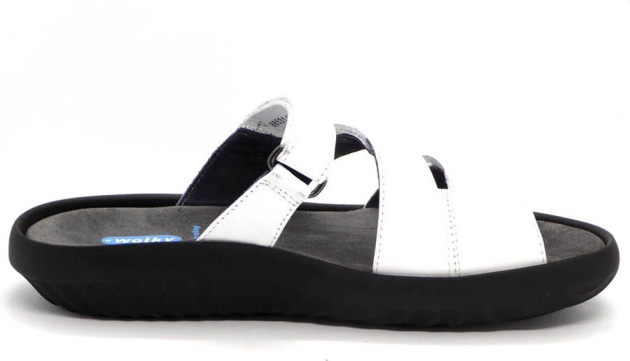 Wolky Slippers Sense wit leer Dames Slippers Wit - Foto 3