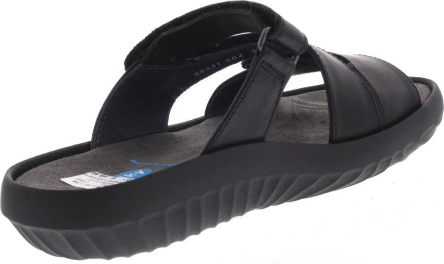 Wolky Slippers Sense zwart leer