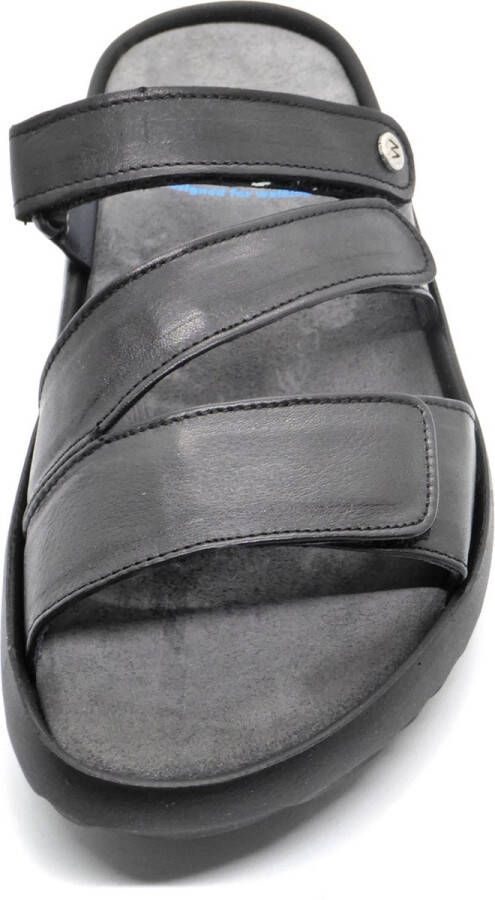 Wolky Slippers Sense zwart leer