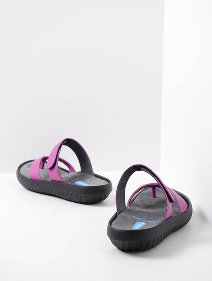 Wolky Slippers Tahiti fuchsia leer