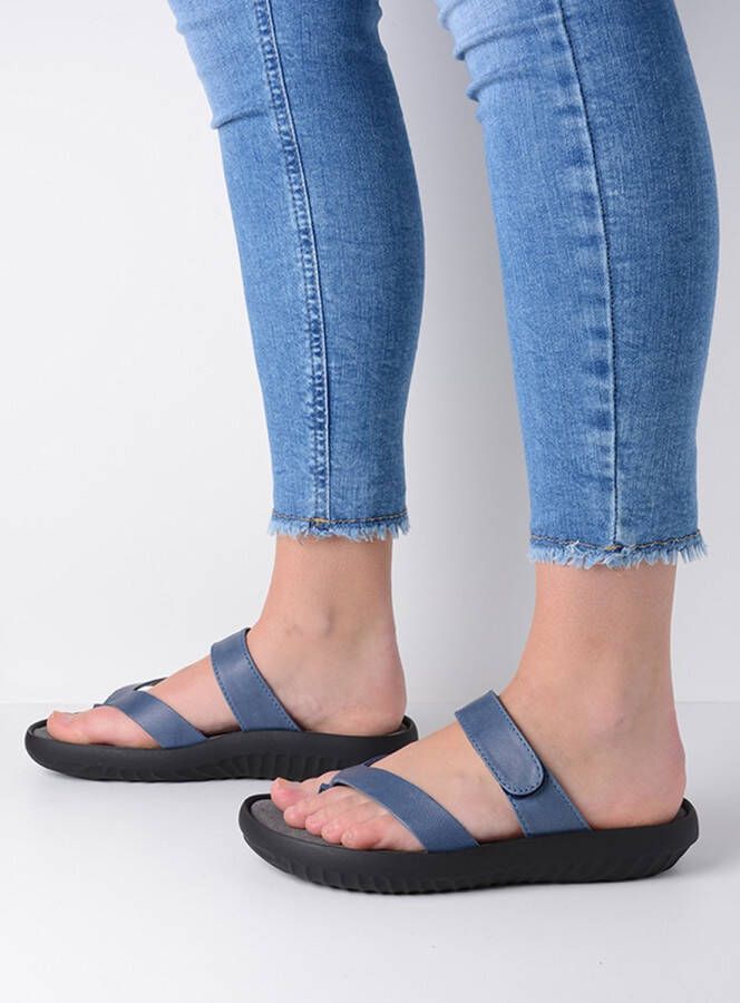 Wolky Slippers Tahiti jeans leer - Foto 6