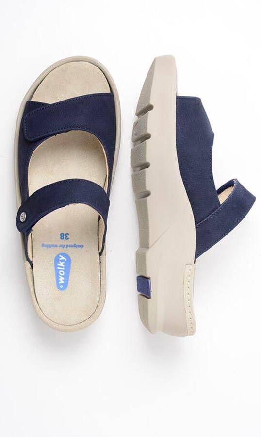 Wolky Slippers Zaandam denim nubuck