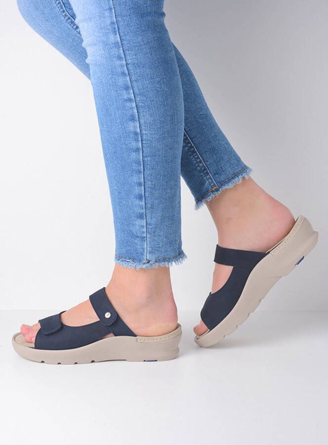 Wolky Slippers Zaandam denim nubuck