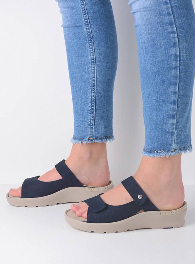 Wolky Slippers Zaandam denim nubuck