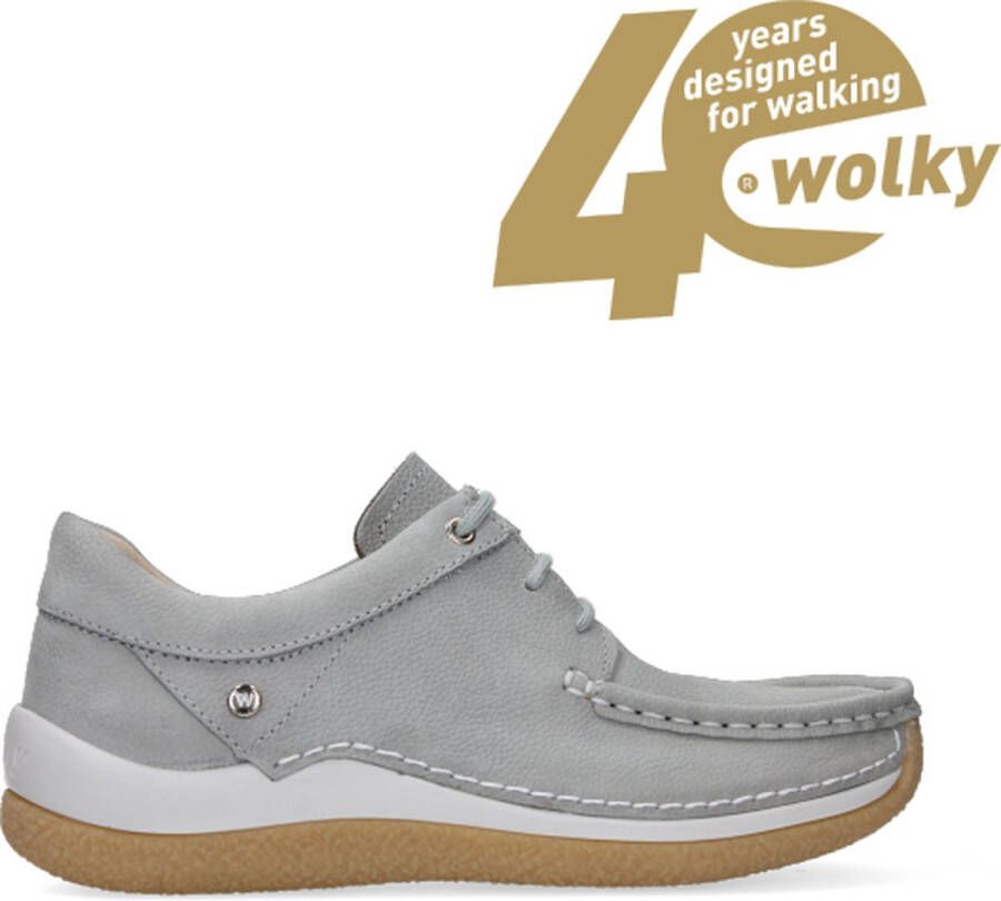 Wolky Veterschoenen Celebration lichtgrijs nubuck