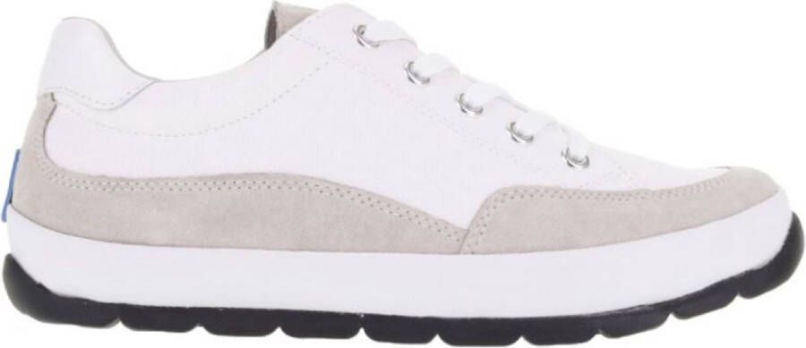 Wolky Veterschoenen Babati ijswit canvas suede