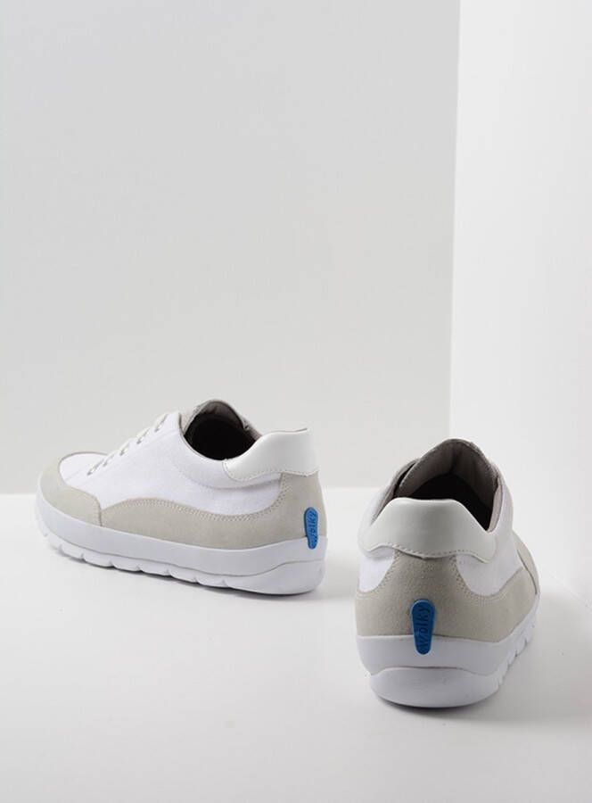 Wolky Veterschoenen Babati ijswit canvas suede