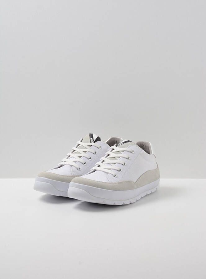 Wolky Veterschoenen Babati ijswit canvas suede