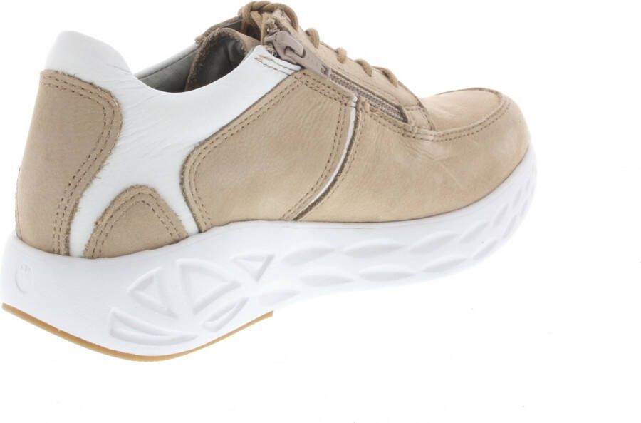 Wolky Veterschoenen Bounce beige-wit nubuck