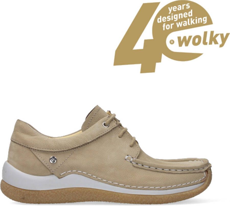 Wolky Veterschoenen Celebration beige nubuck