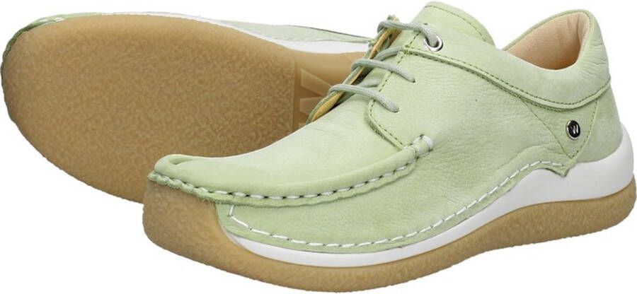 Wolky Veterschoenen Celebration lichtgroen nubuck