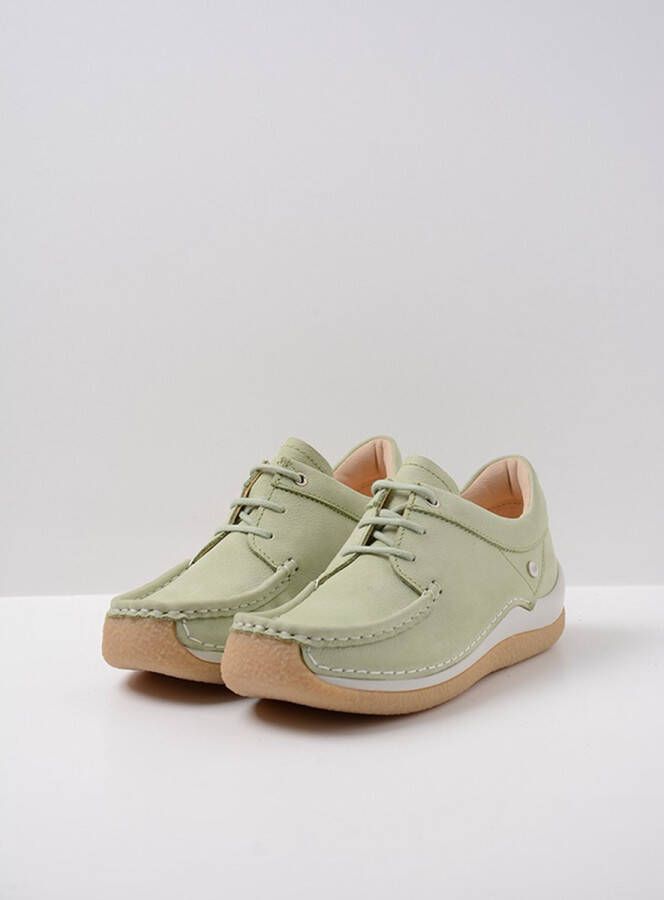 Wolky Veterschoenen Celebration lichtgroen nubuck