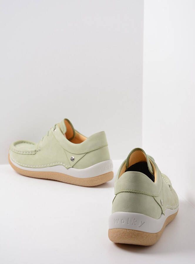 Wolky Veterschoenen Celebration mintgroen nubuck