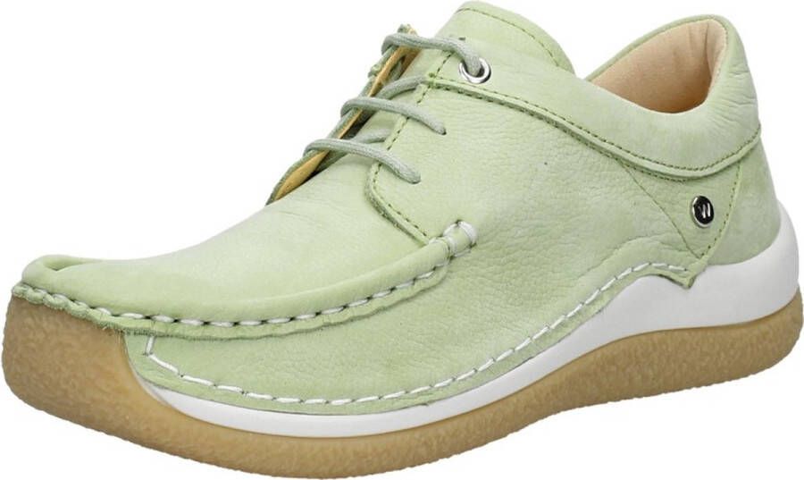 Wolky Veterschoenen Celebration mintgroen nubuck