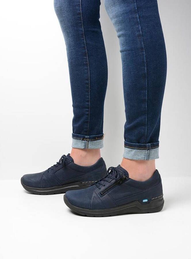 Wolky Veterschoenen Feltwell blauw nubuck