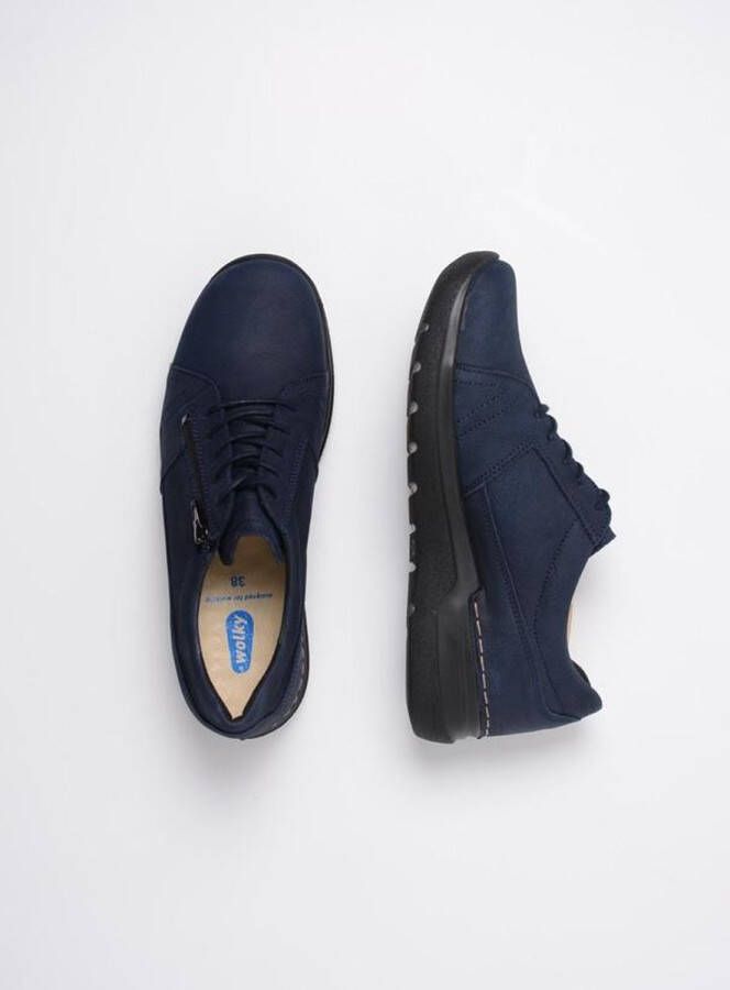 Wolky Veterschoenen Feltwell blauw nubuck