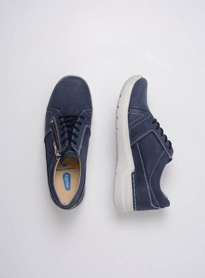 Wolky Veterschoenen Feltwell denim nubuck