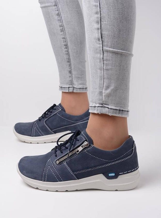 Wolky Veterschoenen Feltwell denim nubuck