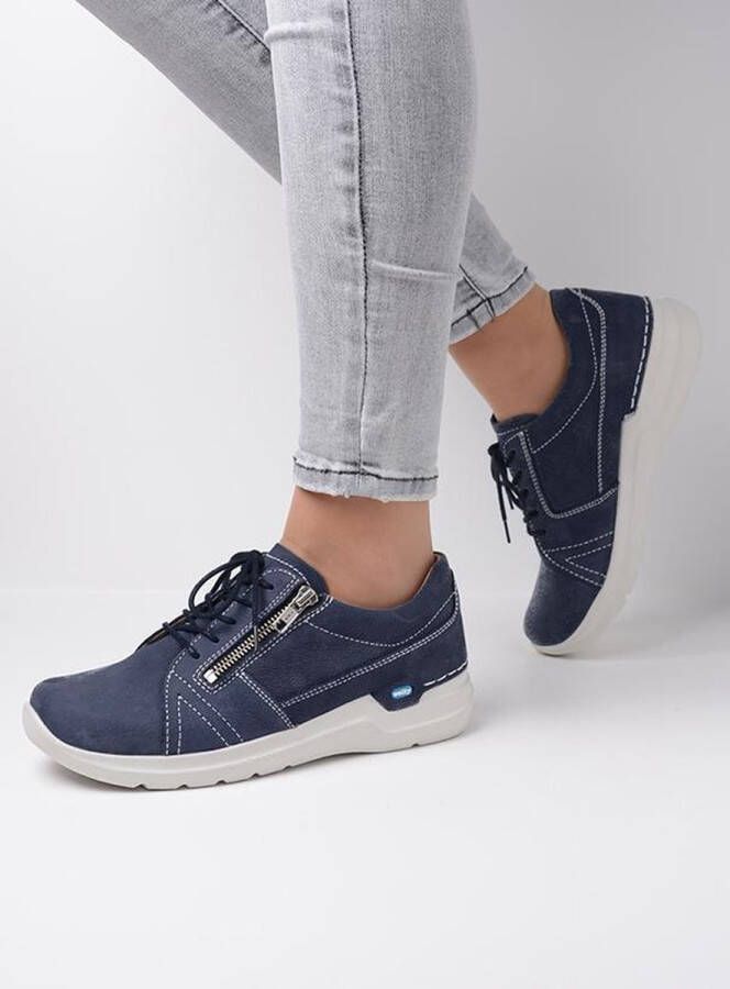 Wolky Veterschoenen Feltwell denim nubuck