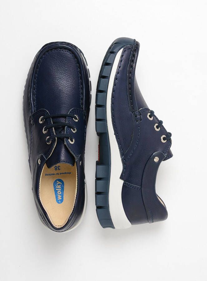 Wolky Veterschoenen Fly Summer denim leer