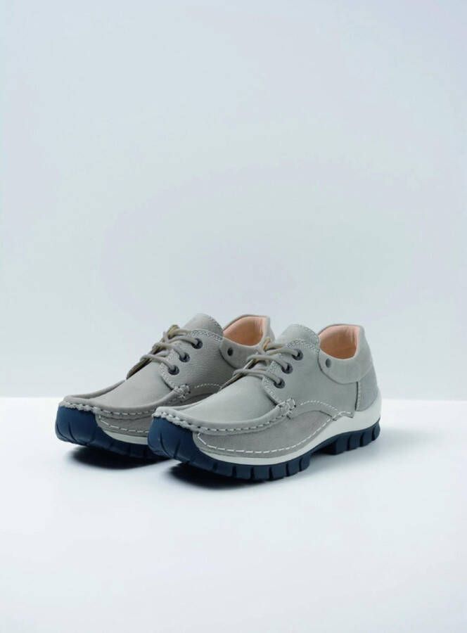 Wolky Veterschoenen Fly Summer lichtgrijs nubuck