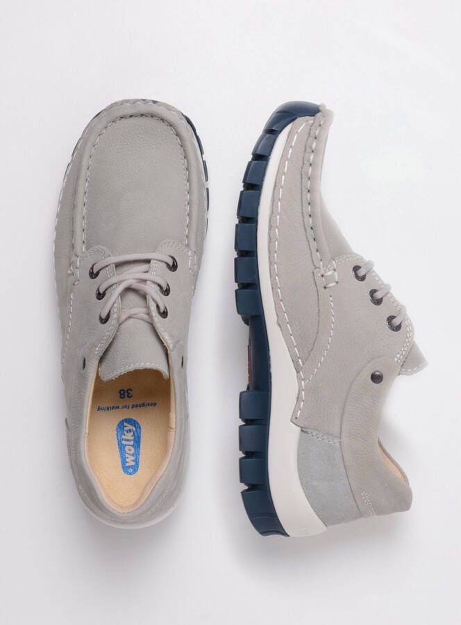 Wolky Veterschoenen Fly Summer lichtgrijs nubuck