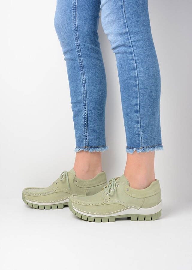 Wolky Veterschoenen Fly Summer lichtgroen nubuck - Foto 3