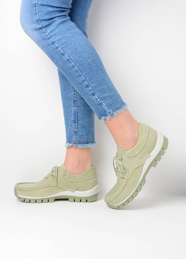 Wolky Veterschoenen Fly Summer lichtgroen nubuck - Foto 4