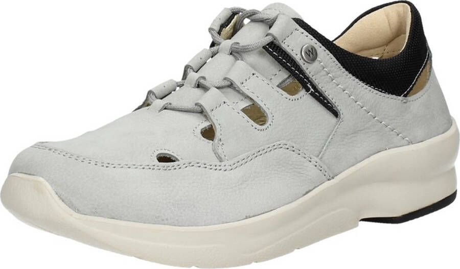 Wolky Veterschoenen Galena lichtgrijs nubuck