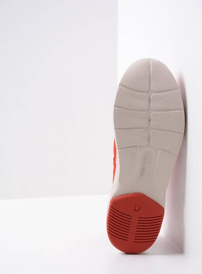 Wolky Rode leren sneakers met comfortabel voetbed en enkelondersteuning Rood Dames - Foto 5