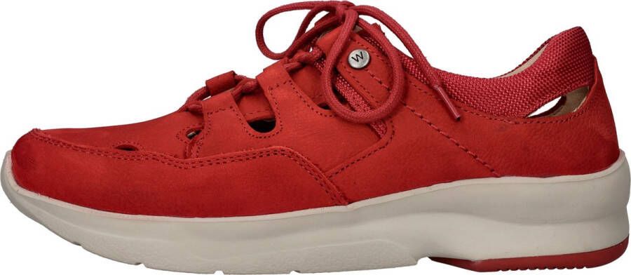 Wolky Veterschoenen Galena rood nubuck