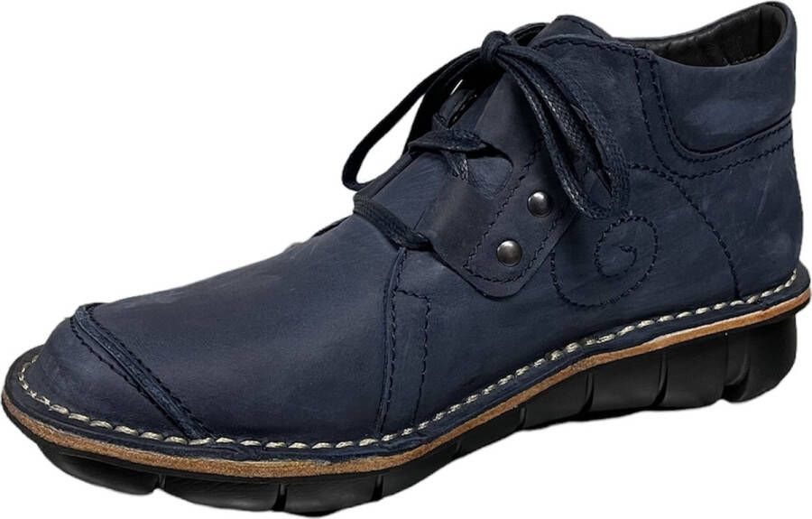 Wolky Veterschoenen Gallo blauw nubuck