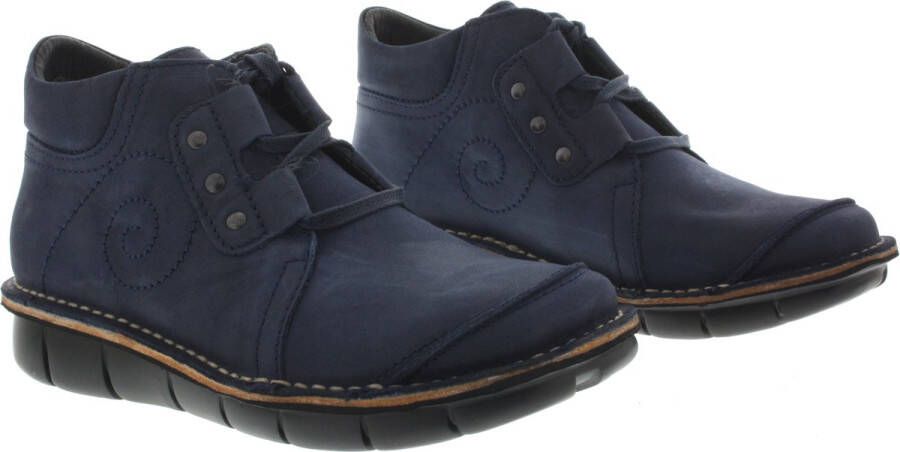 Wolky Veterschoenen Gallo blauw nubuck