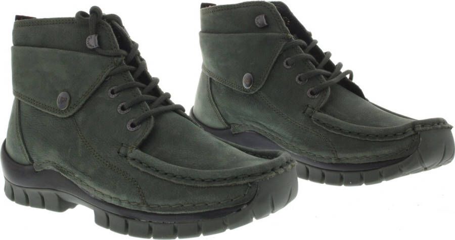 Wolky Veterschoenen Jump saliegroen nubuck