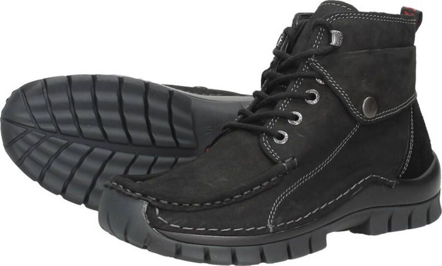 Wolky Veterschoenen Jump zwart nubuck