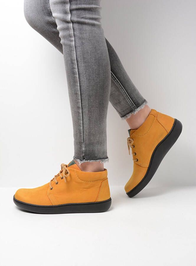 Wolky Veterschoenen Kansas Lady XW donker oker nubuck