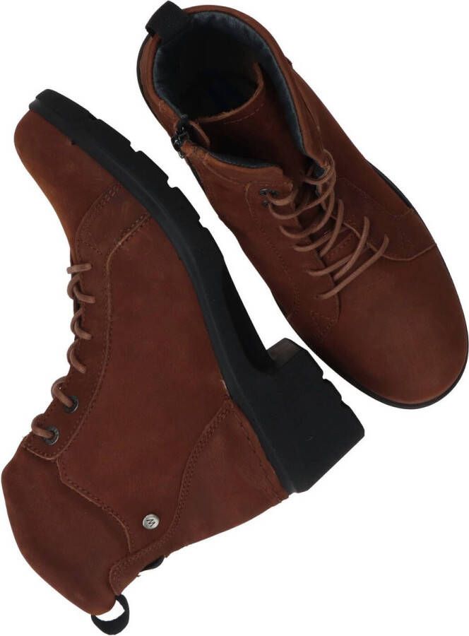 Wolky Midi Veterboot Dames Bruin Cognac