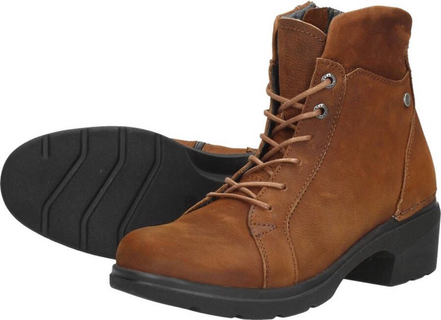 Wolky Veterschoenen Midi cognac nubuck