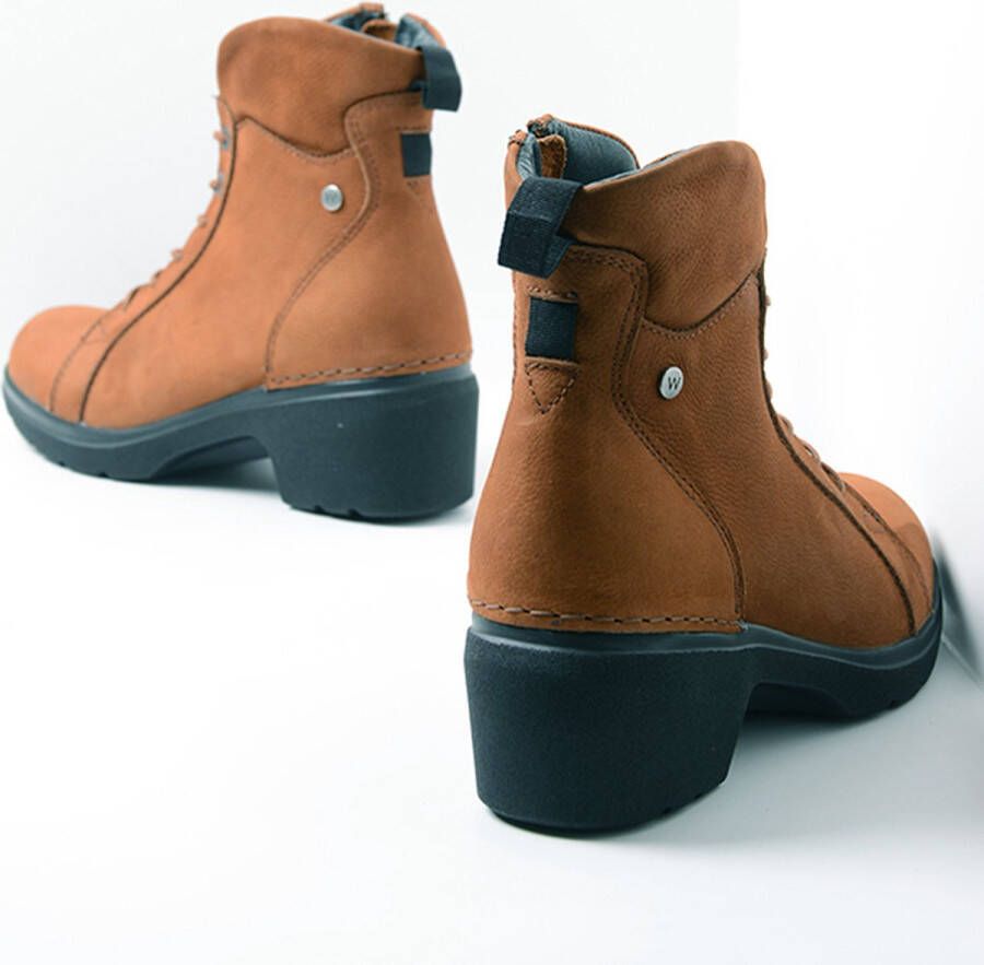 Wolky Veterschoenen Midi cognac nubuck