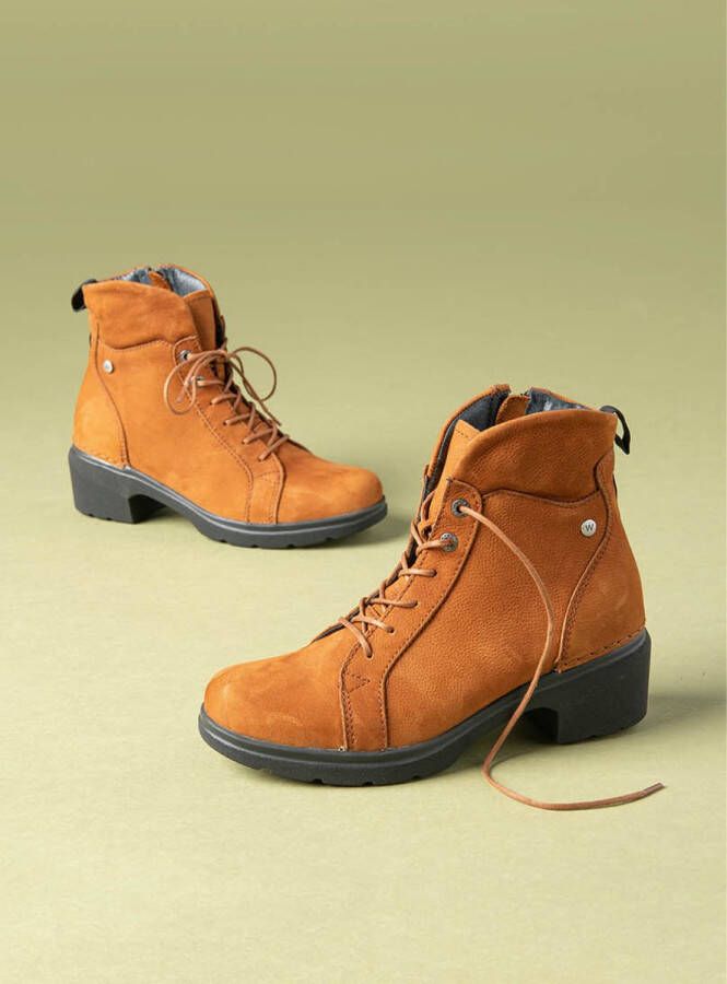 Wolky Veterschoenen Midi cognac nubuck