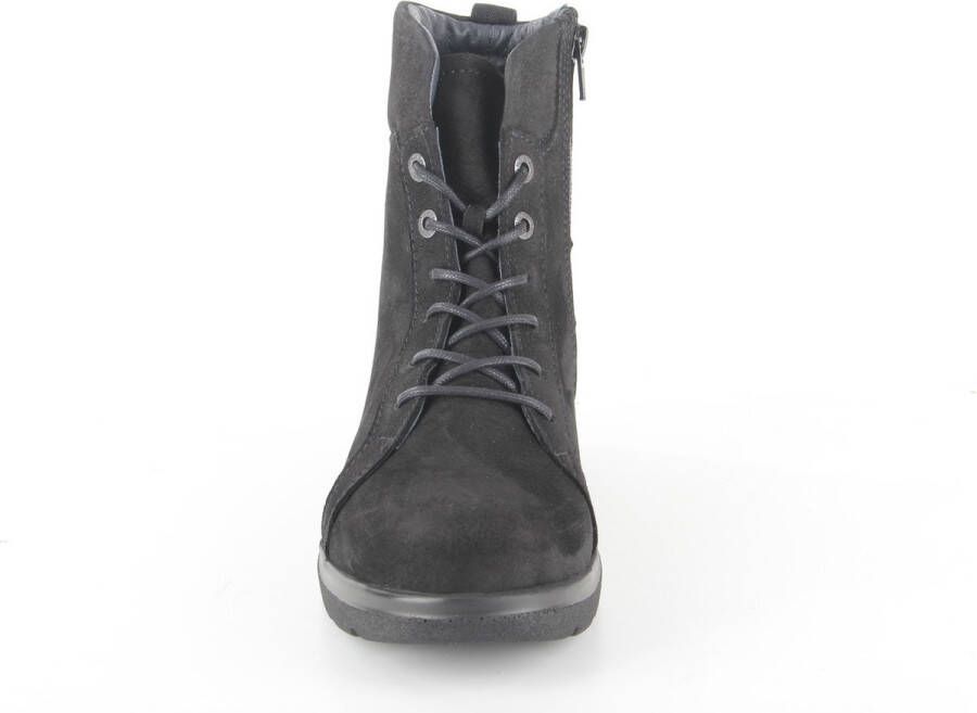 Wolky Veterschoenen Midi zwart nubuck