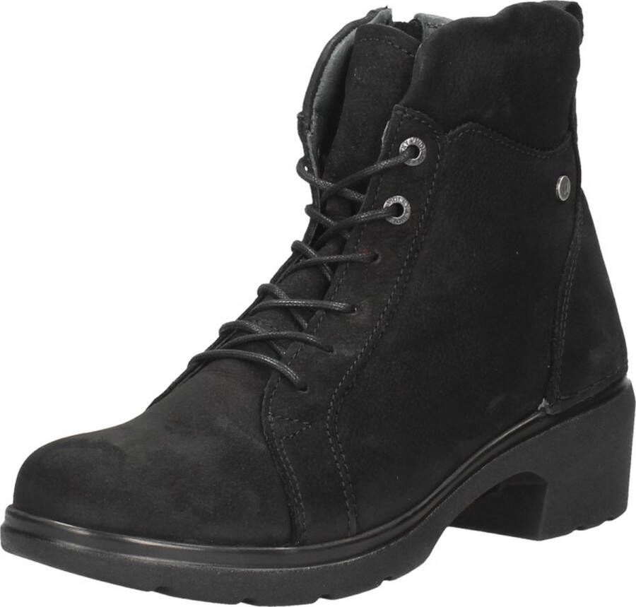 Wolky Veterschoenen Midi zwart nubuck