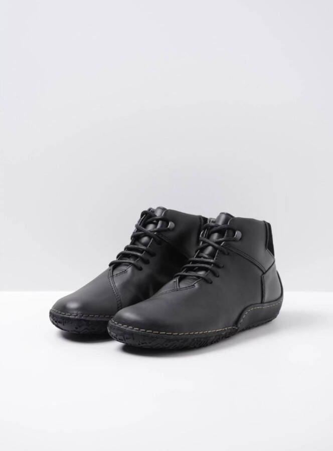 Wolky Veterschoenen Mokola zwart leer