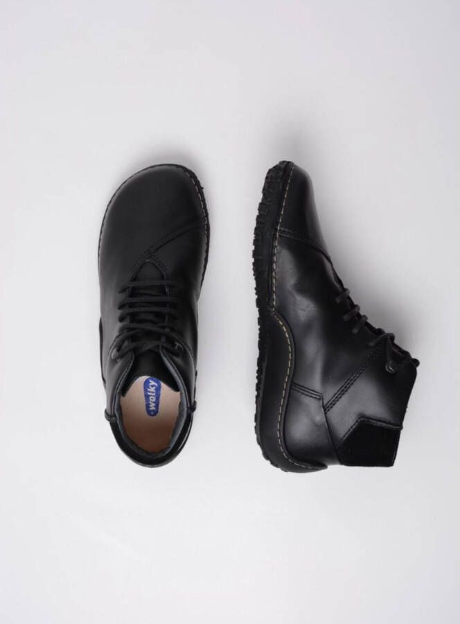 Wolky Veterschoenen Mokola zwart leer