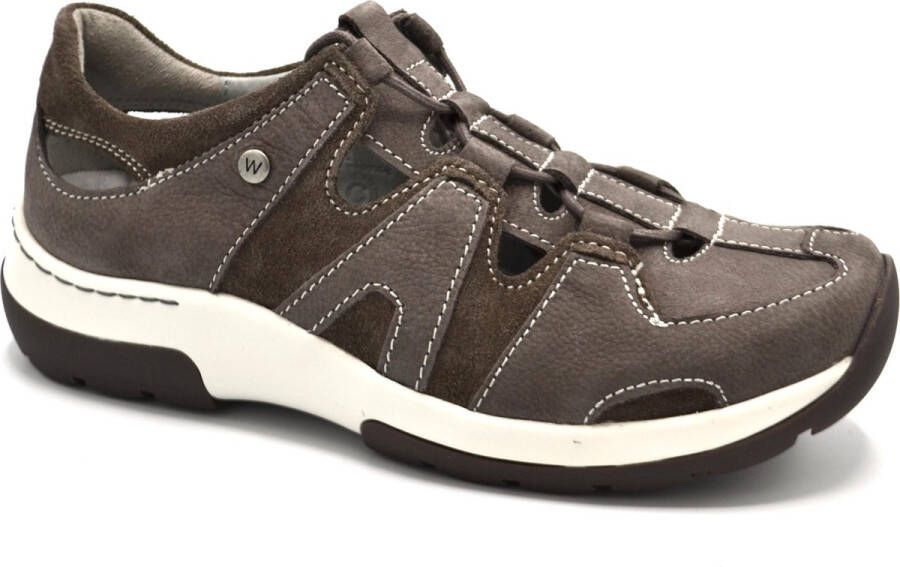 Wolky Veterschoenen Nortec donkergrijs nubuck