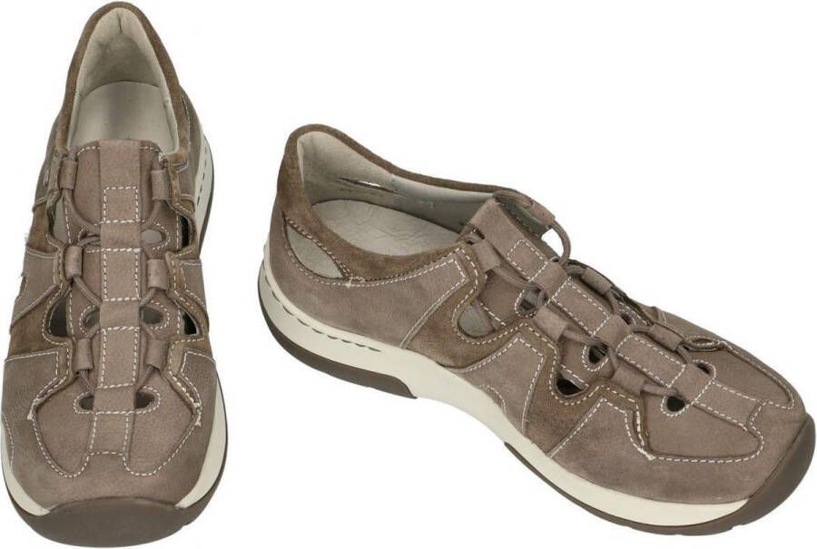Wolky Veterschoenen Nortec donkergrijs nubuck