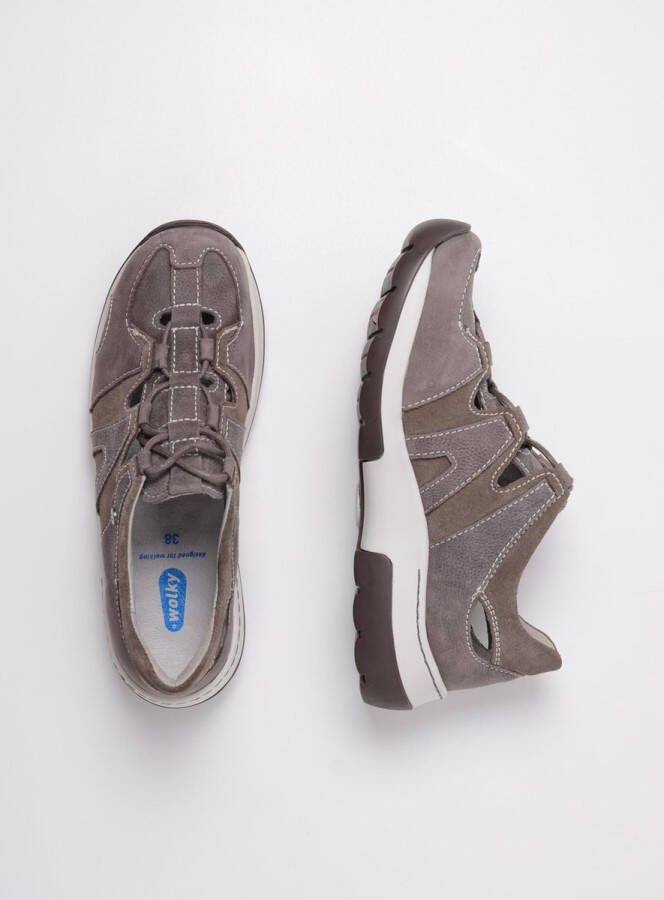 Wolky Veterschoenen Nortec donkergrijs nubuck