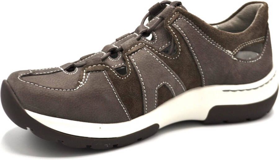 Wolky Veterschoenen Nortec donkergrijs nubuck