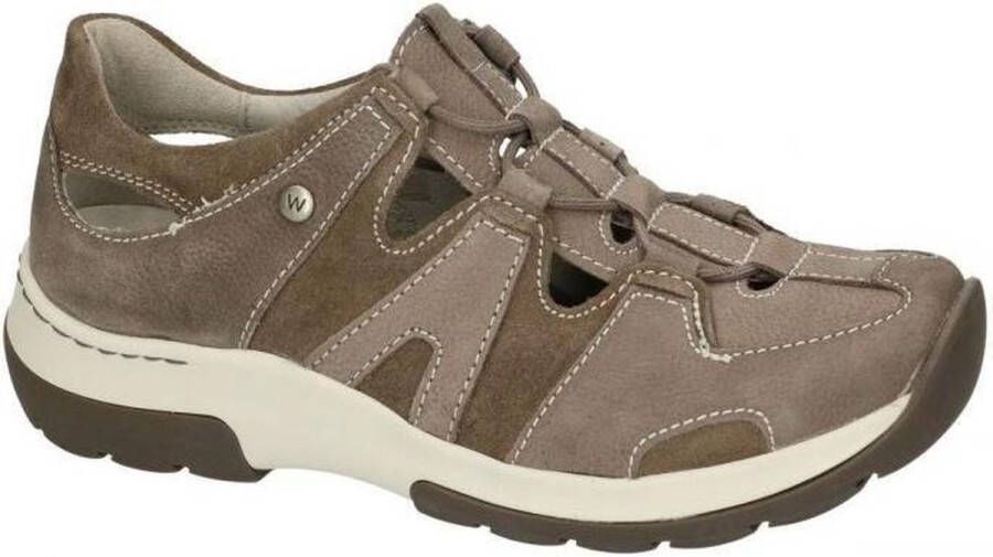 Wolky Veterschoenen Nortec donkergrijs nubuck
