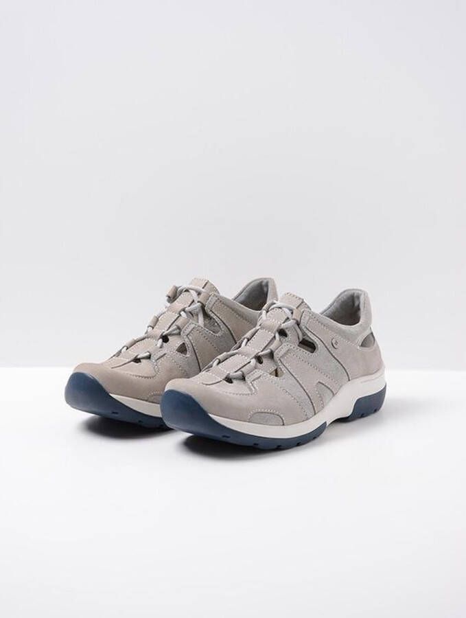 Wolky Veterschoenen Nortec lichtgrijs nubuck